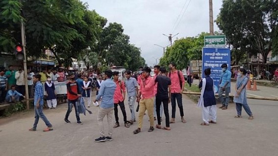 TBSE Results : Students Blocked National Highway as No Solution Yet 